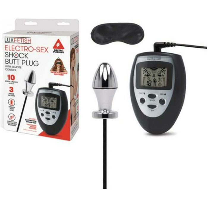 Lux Fetish Electro-sex Shock Butt Plug With Remote Control - Image 1