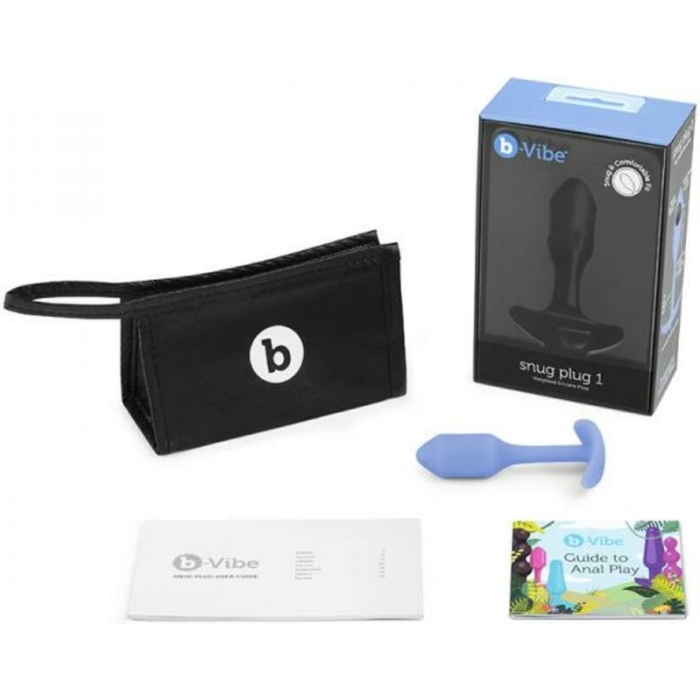 B-vibe Snug Plug 1 Violet - Image 1