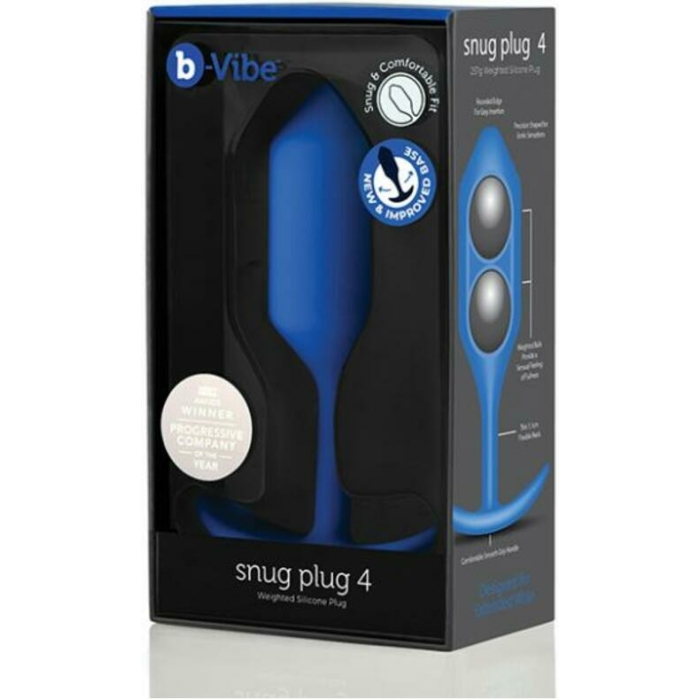 B Vibe Snug Plug 4 Navy (net) - Image 1