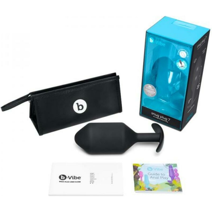 B-vibe Snug Plug 7 Black - Image 1
