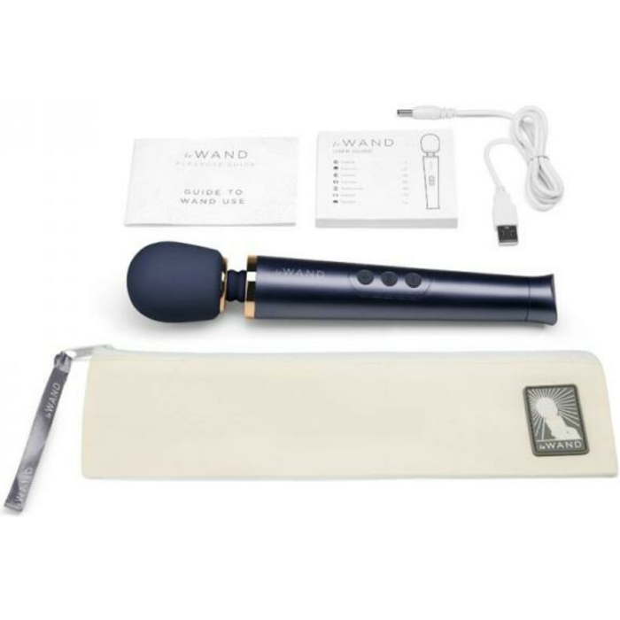 Le Wand Petite Rechargeable Vibrating Massager Navy - Image 1