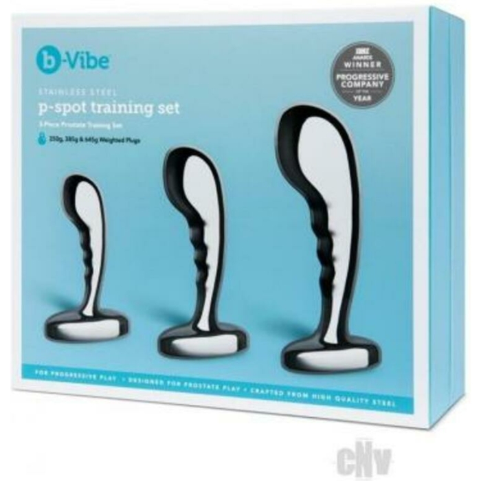 B-vibe Stainless Steel P-spot Training Set - Image 1