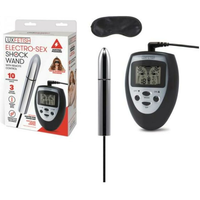 Lux Fetish Electro-sex Shock Wand With Remote Control - Image 1