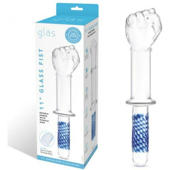 Glas 11 In. Glass Fist Double Ended With Handle Grip - Image 1