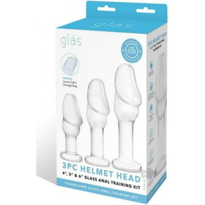 Glas Helmet Head Anal Training Kit - Set Of 3 - Image 1