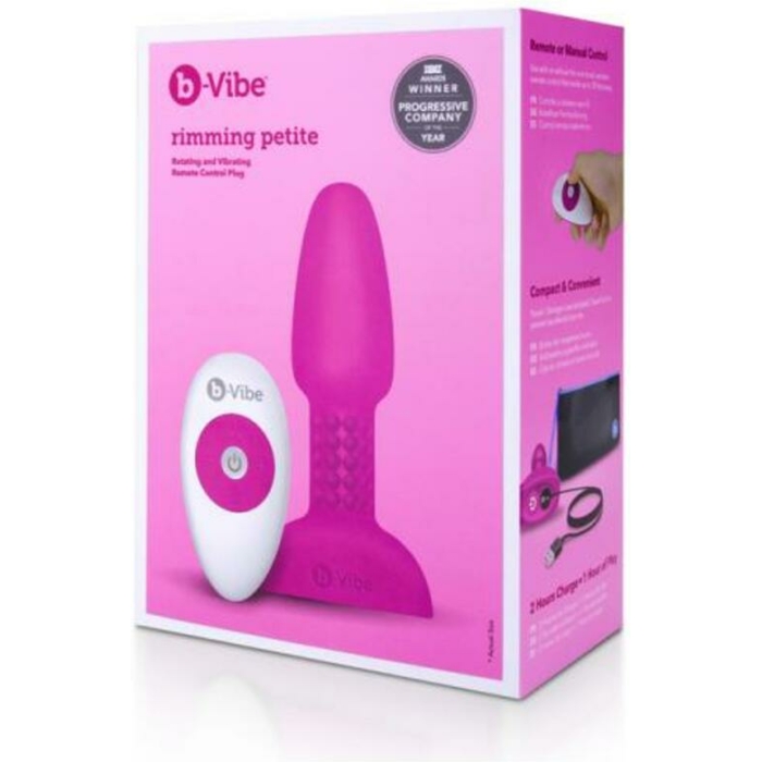 B-vibe Rimming Petite Fuchsia - Image 1