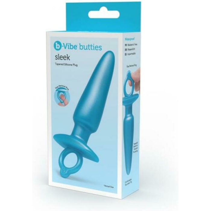 B-vibe Butties Sleek Tapered Silicone Plug - Image 1