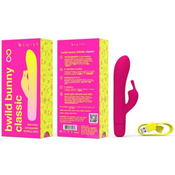 B Swish Bwild Bunny Infinite Classic Vibrator Sunset Pink - Image 1