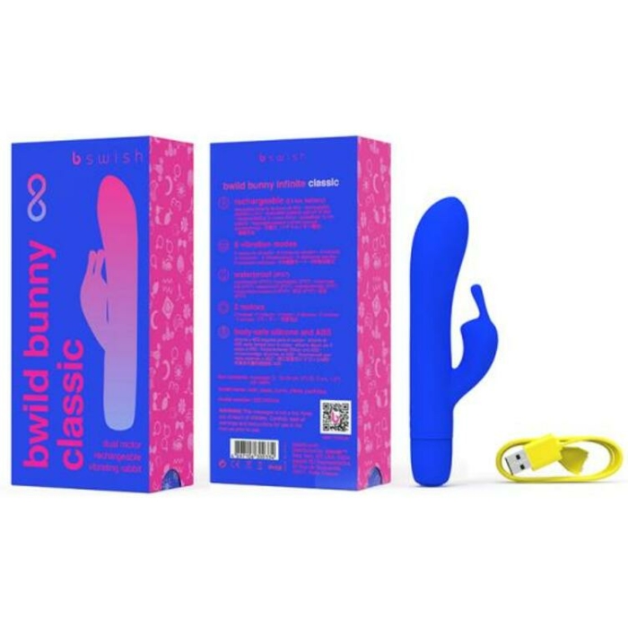 B Swish Bwild Bunny Infinite Classic Vibrator Pacific Blue - Image 1