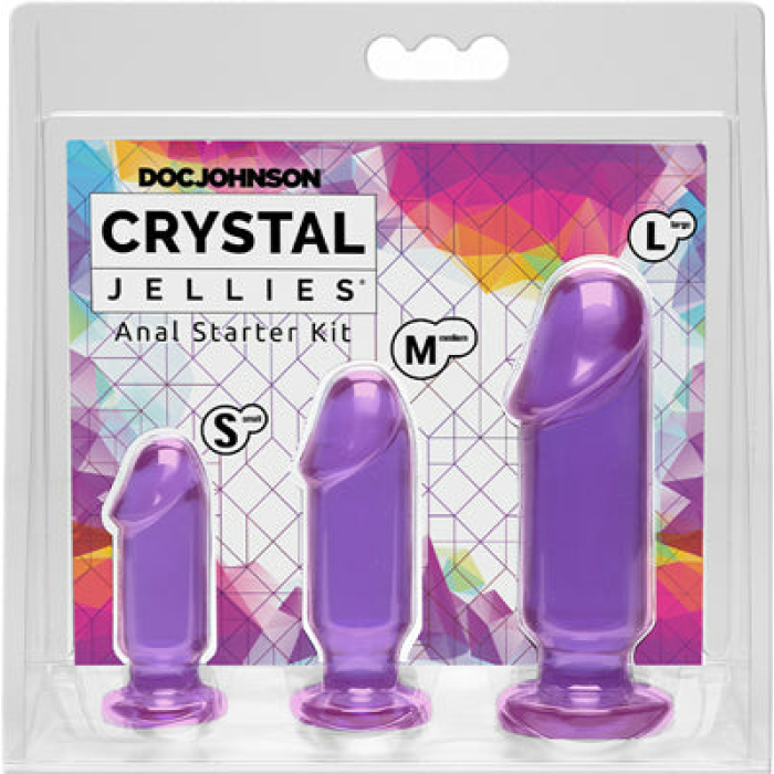Crystal Jellies Anal Starter Kit - Purple - Image 1