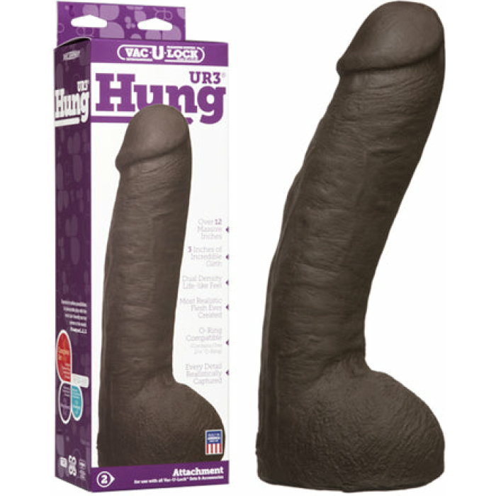 Vac-U-Lock Ultraskyn 12 Hung - Chocolate - Image 1