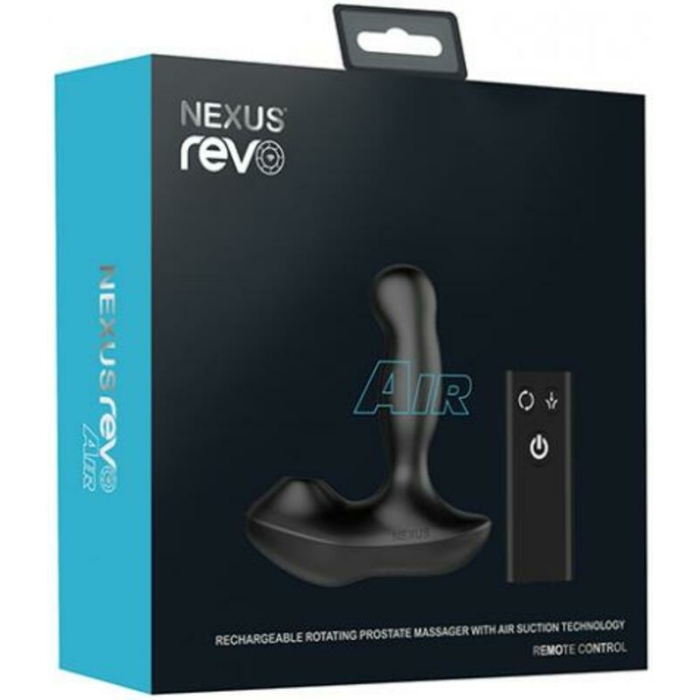 Nexus Revo Air Rotating Prostate Massager With Suction Black - Image 1