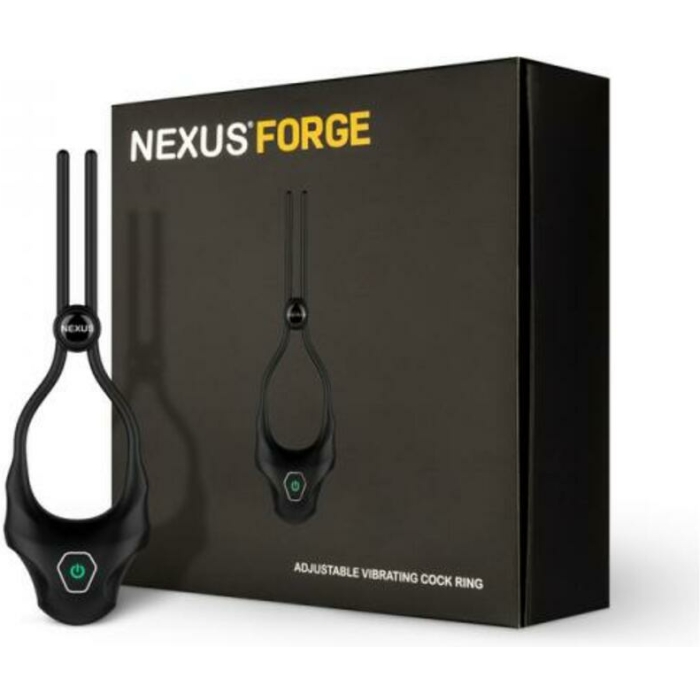 Nexus Forge Adjustable Vibrating Cock Ring Black - Image 1
