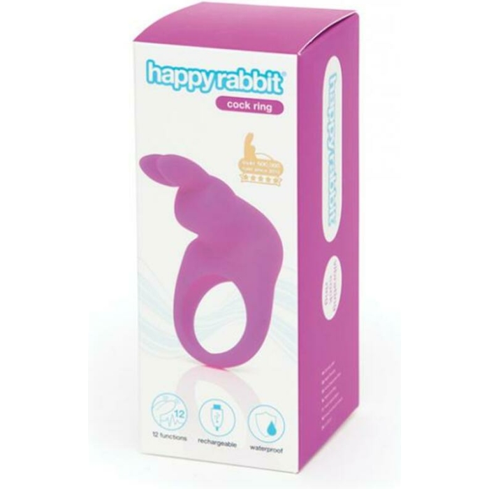 Happy Rabbit Rechargeable Cock Ring Purple - Image 1