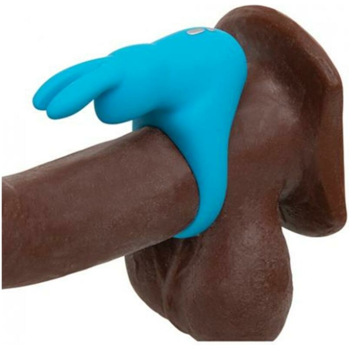 Happy Rabbit Rechargeable Cock Ring Blue - Image 3