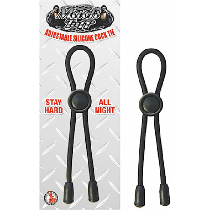 Mack Tuff Adjustable Cock Tie Black - Image 1