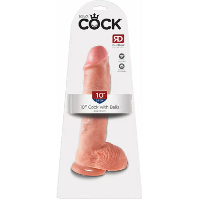 Kc 10 Cock W/balls Flesh - Image 1