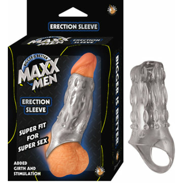 Maxx Men Erection Sleeve - Clear - Image 1