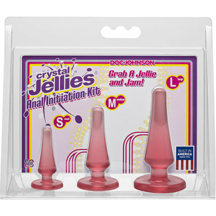 Crystal Jellies Anal Initiation Kit Pink - Image 1