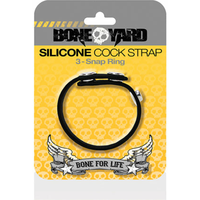 Boneyard Cock Strap - Black - Image 1