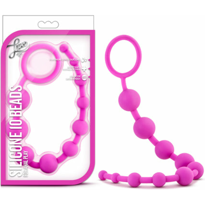 Luxe Silicone 10 Beads Pink - Image 1