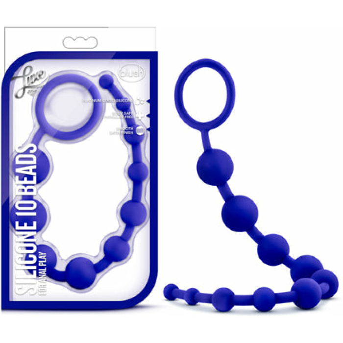 Luxe Silicone 10 Beads Indigo - Image 1
