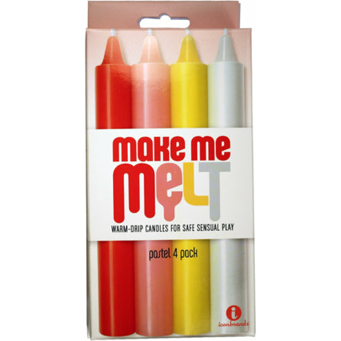 The 9 Warm Drip Candles Pastel 4pk - Image 1