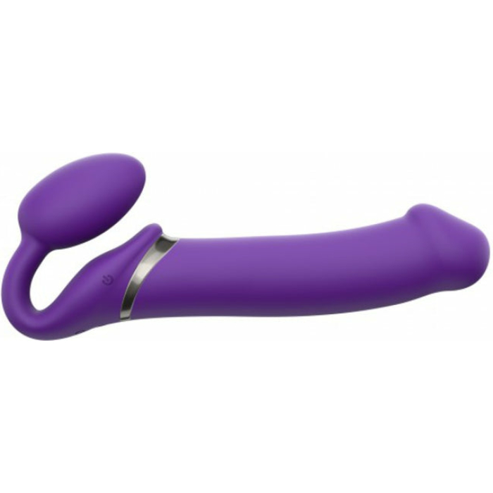 Strap-on-me Vibrating 3 Motors Strap On XL Purple - Image 1