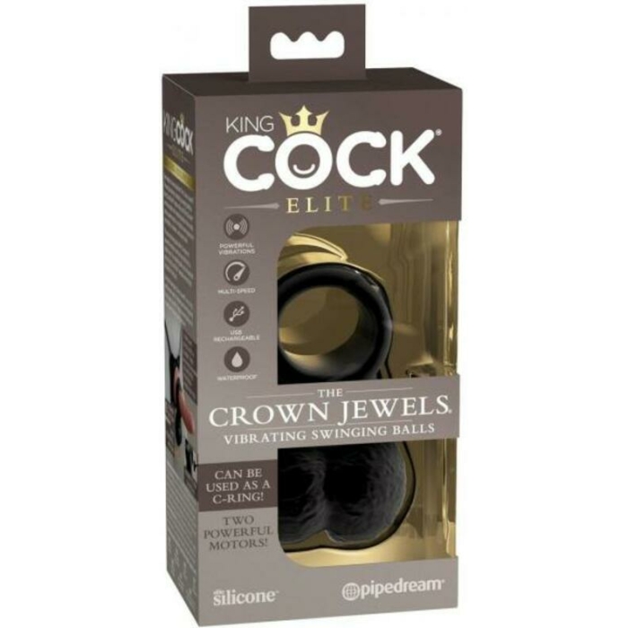 King Cock Elite The Crown Jewels Vibrating C-ring - Image 1