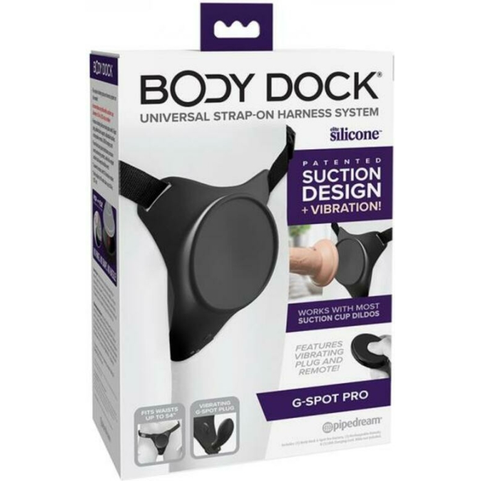 Body Dock G-spot Pro Vibrating Silicone Strap-on Harness - Image 1