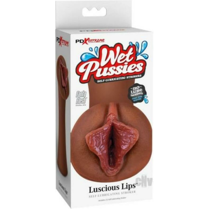Pdx Wet Pussies Luscious Lips Brown - Image 1