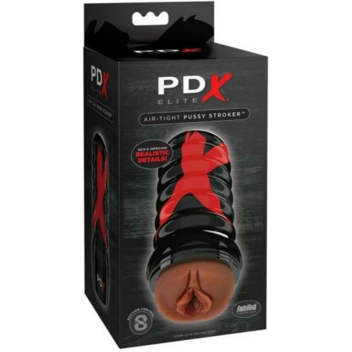 Pdx Elite Air Tight Pussy Stroker Brown - Image 1