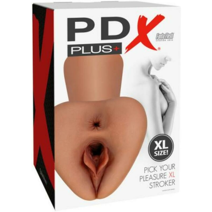 Pdx Plus Pick Your Pleasure Stroker Xl Brown - Image 1
