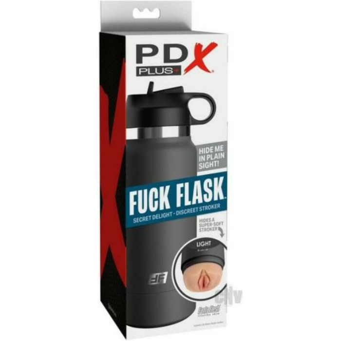 Pdx Plus Fuck Flask Secret Delight Stroker - Light/grey - Image 1