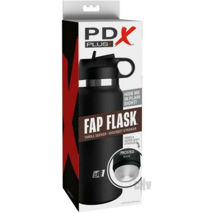 Pdx Plus Fap Flask Thrill Seeker Stroker - Frosted/black - Image 1