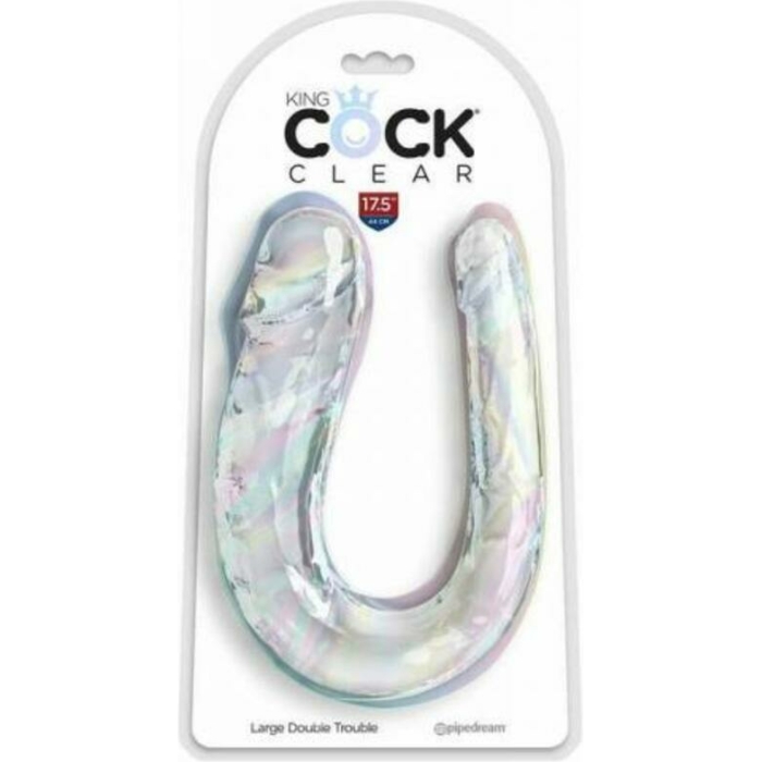 King Cock Clear Large Double Trouble - Image 1