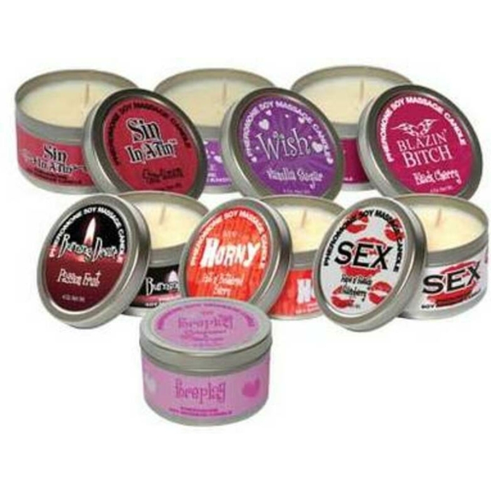 Hot Af Pheromone Massage Candle Black Cherry 4 Oz/113 G - Image 1