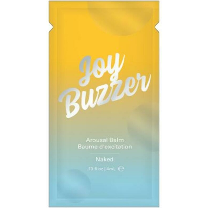 Joy Buzzer Naked Clitoral Arousal Balm (bulk Pack/24 Pcs) .13 Oz Foil - Image 1