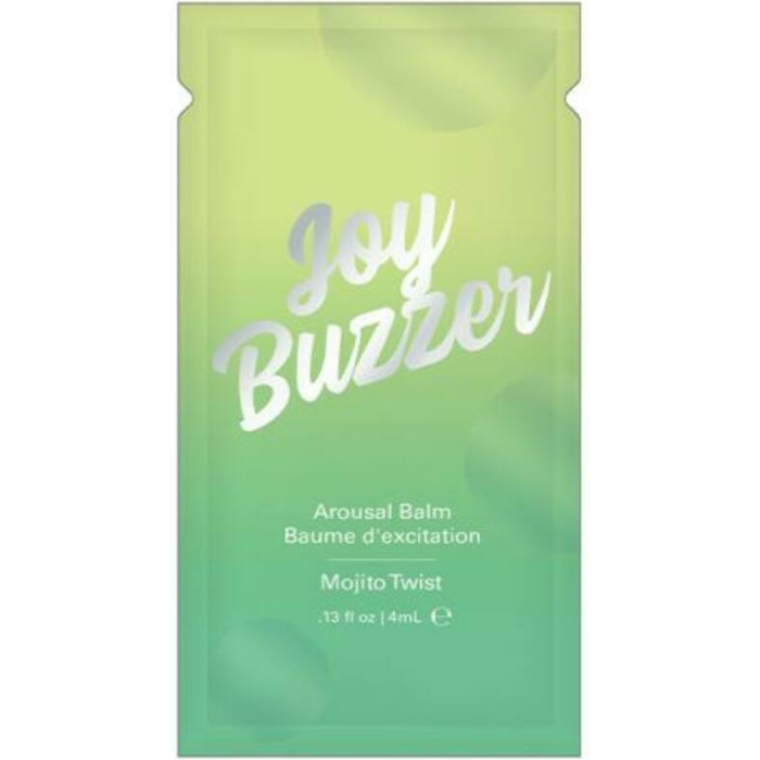 Joy Buzzer Clitoral Arousal Balm Mojito Twist (bulk Pack24 Pcs) .13 Oz Foil - Image 1