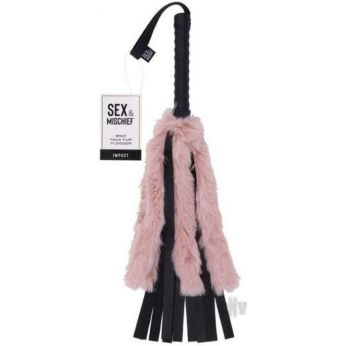 Sportsheets Sex & Mischief Brat Faux Fur Flogger - Image 1