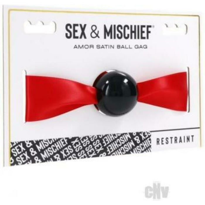 Sportsheets Sex & Mischief Amor Satin Ball Gag - Image 1