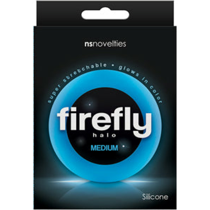 Firefly Halo Medium Cockring - Blue - Image 1