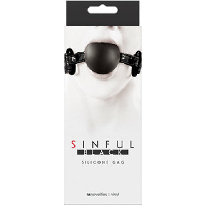 Sinful Soft Silicone Gag - Black - Image 1