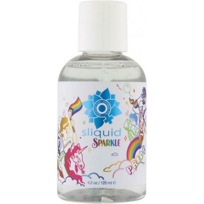 Sliquid Naturals Sparkle Pride Water Based Lube - 4.2 Oz - Image 1
