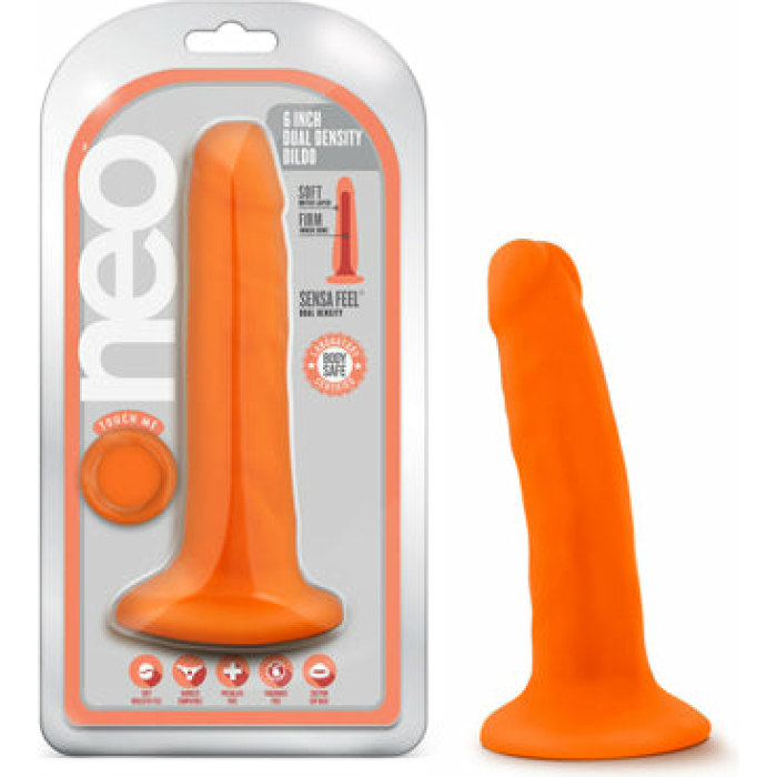 Neo Dual Density Cock 5.5` Neon Orange - Image 1
