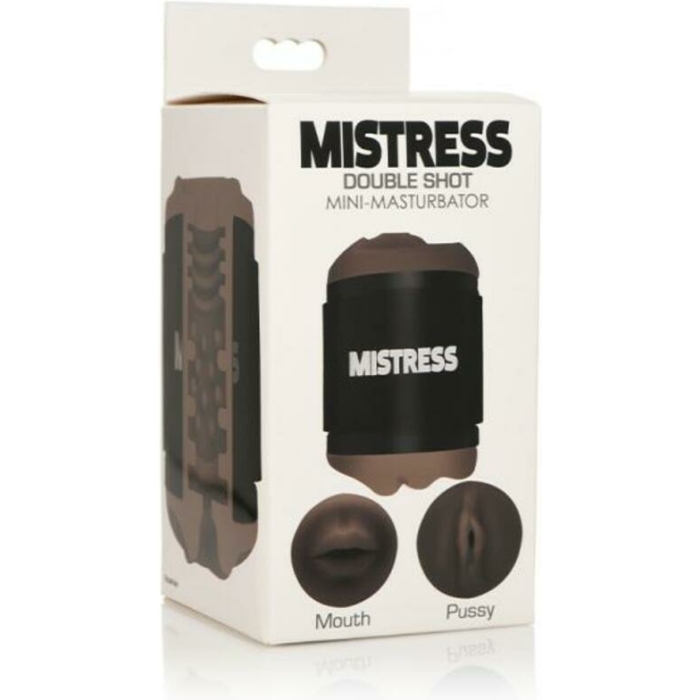 Mistress Mini Double Stroker Mouth & Pussy Dark - Image 1
