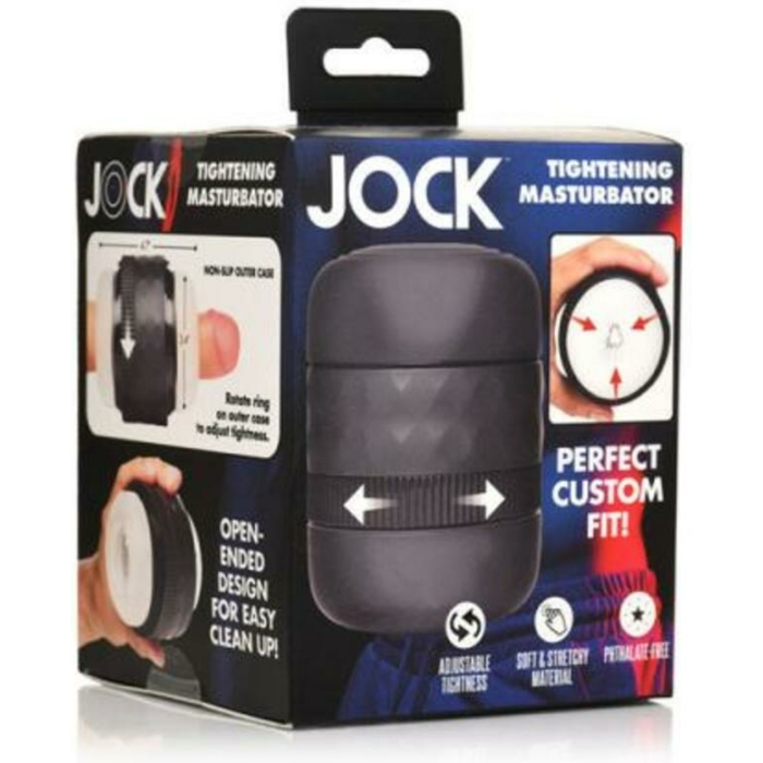 Jock Squeezable Tunnel Double Masturbator Clear - Image 1