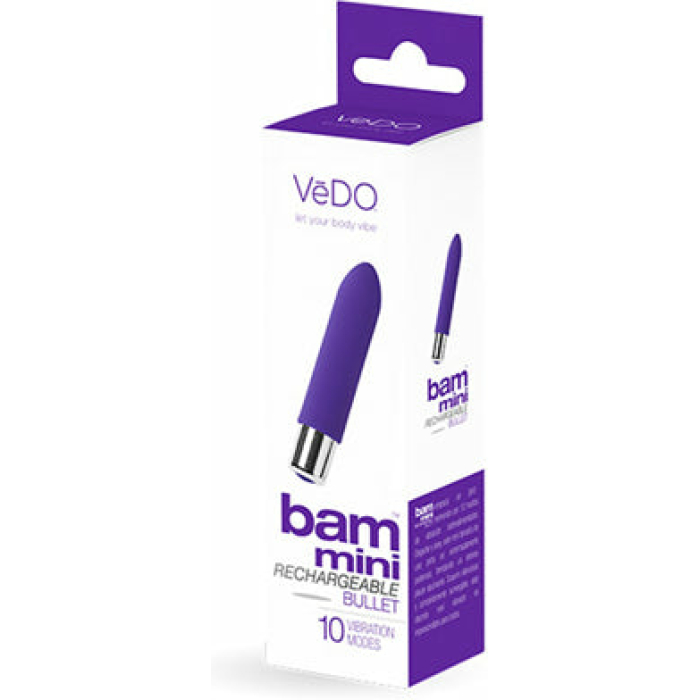 VeDO Bam Mini Rechargeable Bullet Vibe - Into You Indigo - Image 1