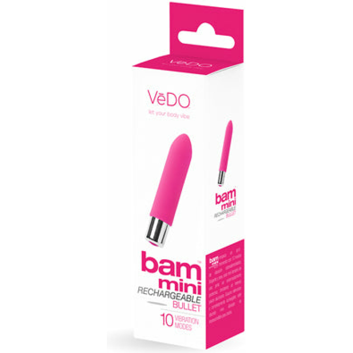 VeDO Bam Mini Rechargeable Bullet Vibe - Foxy Pink - Image 1
