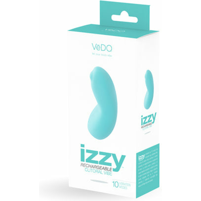 VeDO Izzy Rechargeable Clitoral Vibe - Turquoise - Image 1